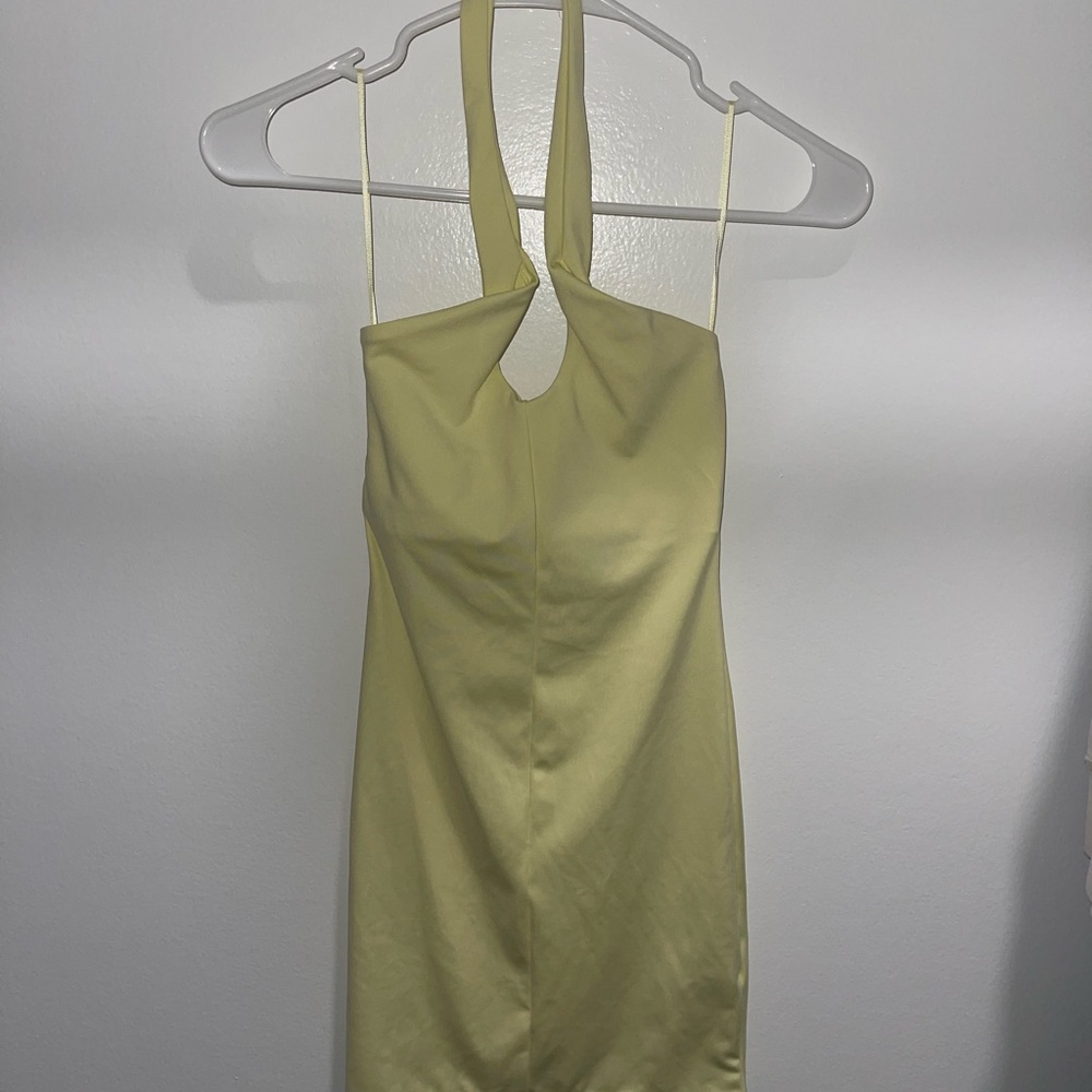 Lime green dress